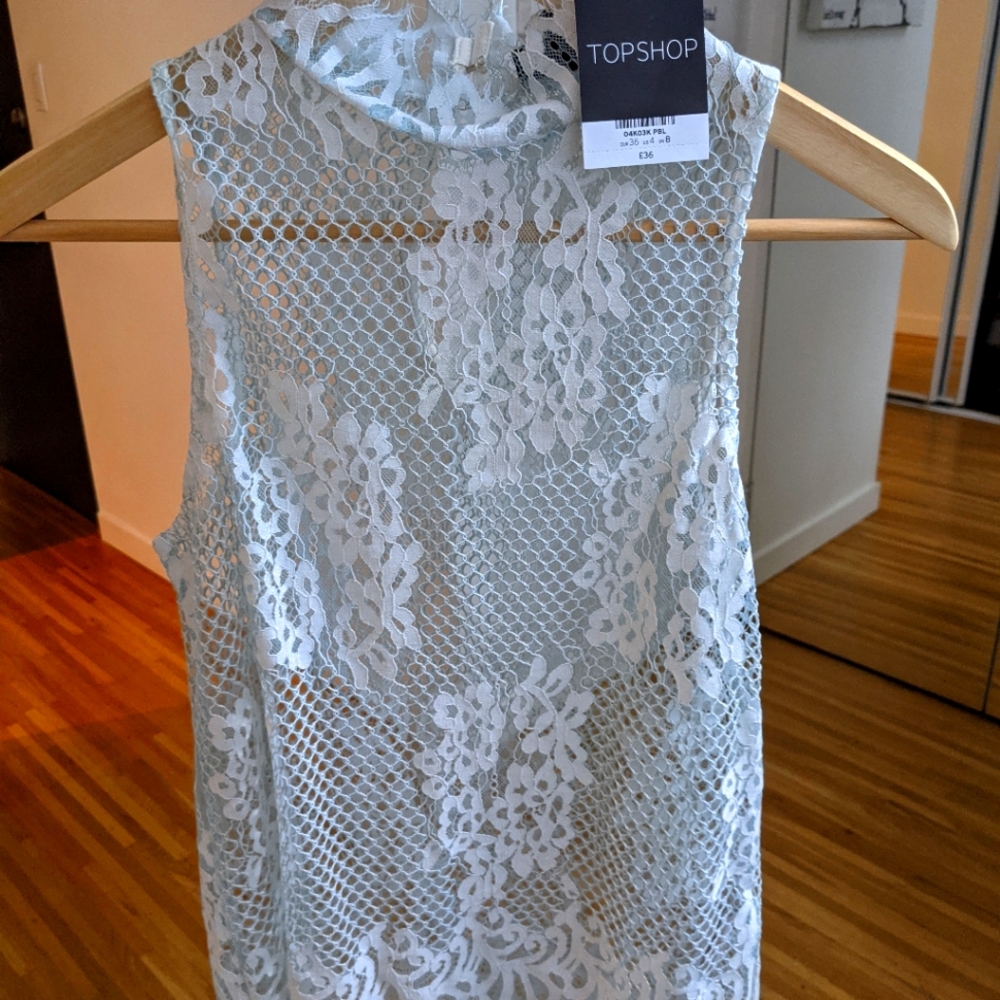 Topshop Lace Top Size 4